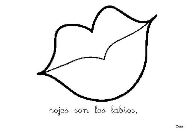 COLOR ROJO DIBUJOS PARA COLOREAR DE ROJO